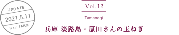 vol12. Tamanegi／UPDATE 2021.5.11／兵庫 淡路島・原田さんの玉ねぎ