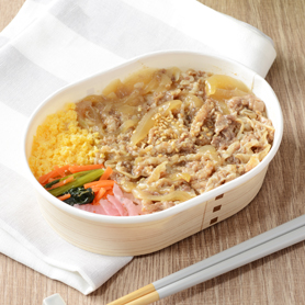 わさび風味の牛めし弁当（もち麦入りご飯）
