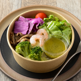 8品目のアヒージョ風サラダ