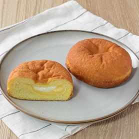 ふわもちドーナツ（ミルク＆カスタードクリーム）
