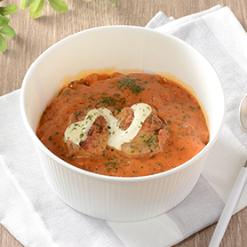 ココナッツミルク仕立てのバターチキンカレー（もち麦入りご飯）