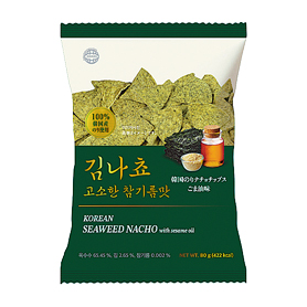 韓国のりナチョチップスごま油味