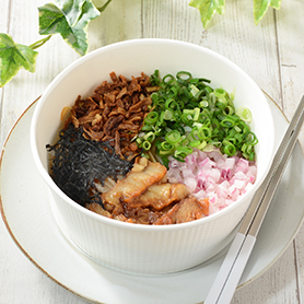 米粉麺の油そば風まぜめん